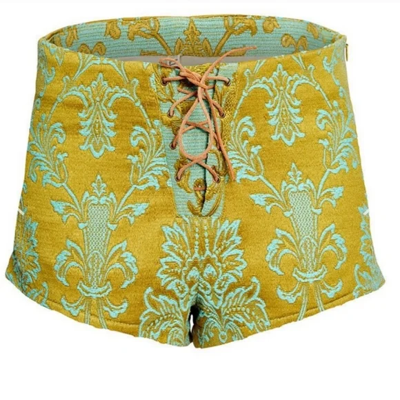 Anastasia brocade lace up shorts - Picture 1 of 11